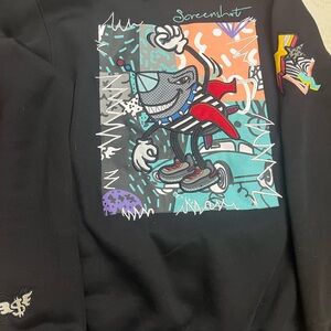 *New* Men's Black Graphic Crewneck Sweater